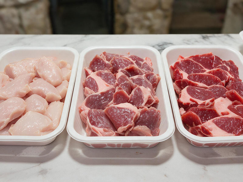 Bandejas de carne